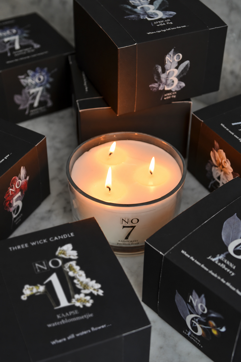 Three Wick Signature Scented Candles