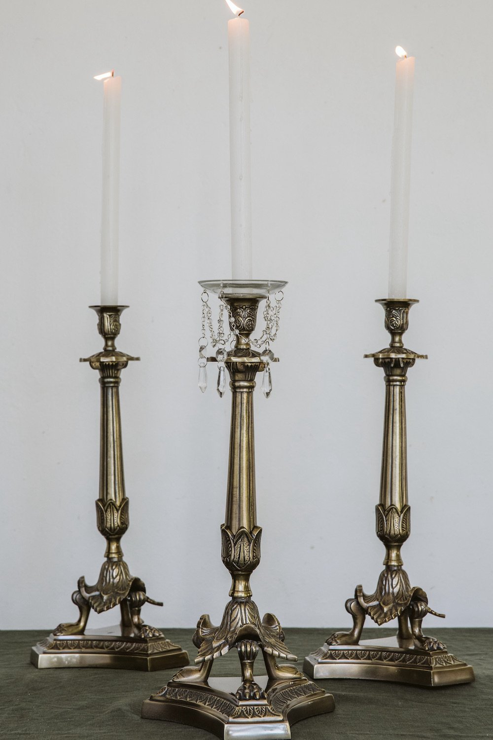 Brass Eagle Feet Candlestick - Image 2