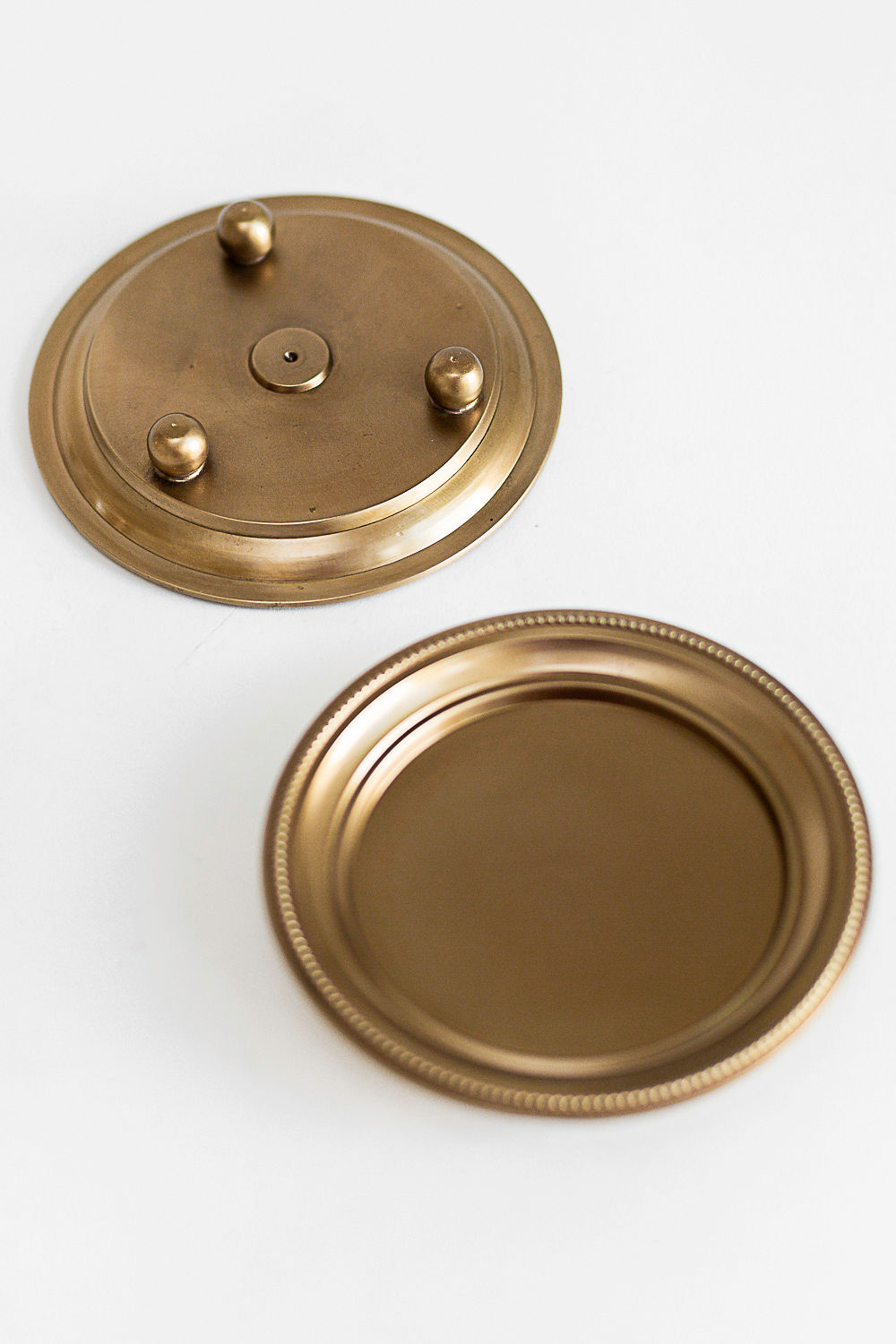 Solid Brass Ball Feet Coaster