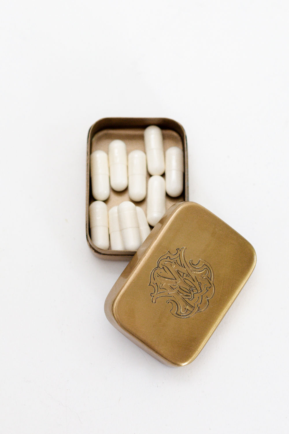 Brass Pill Box