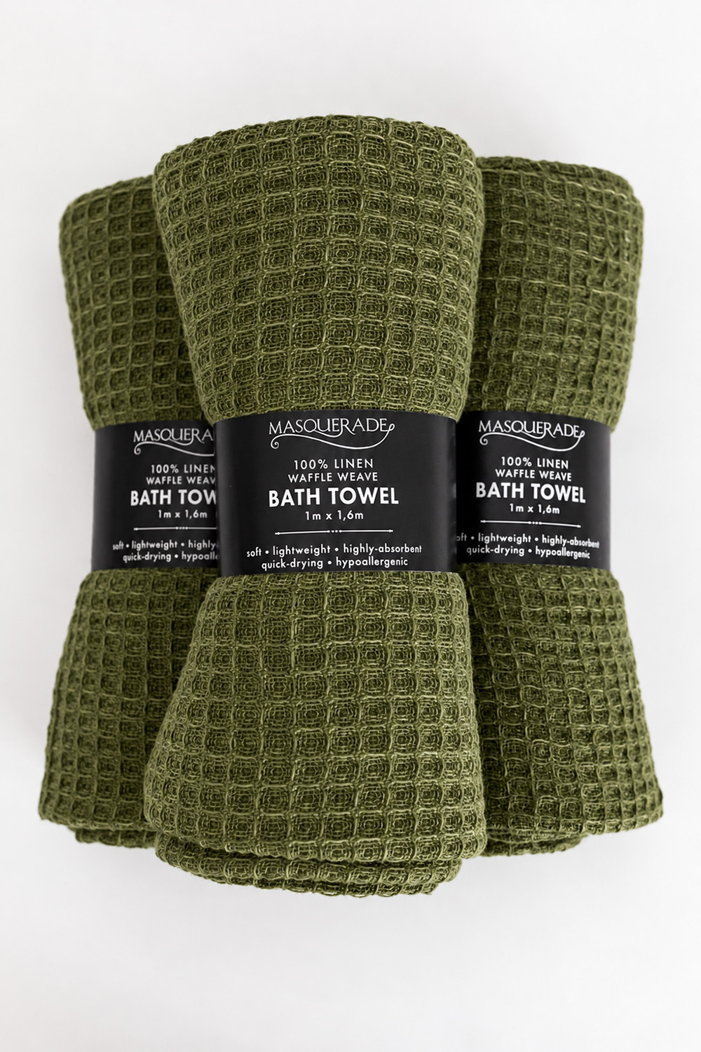 Linen Waffle Weave Bath Towels - Image 2