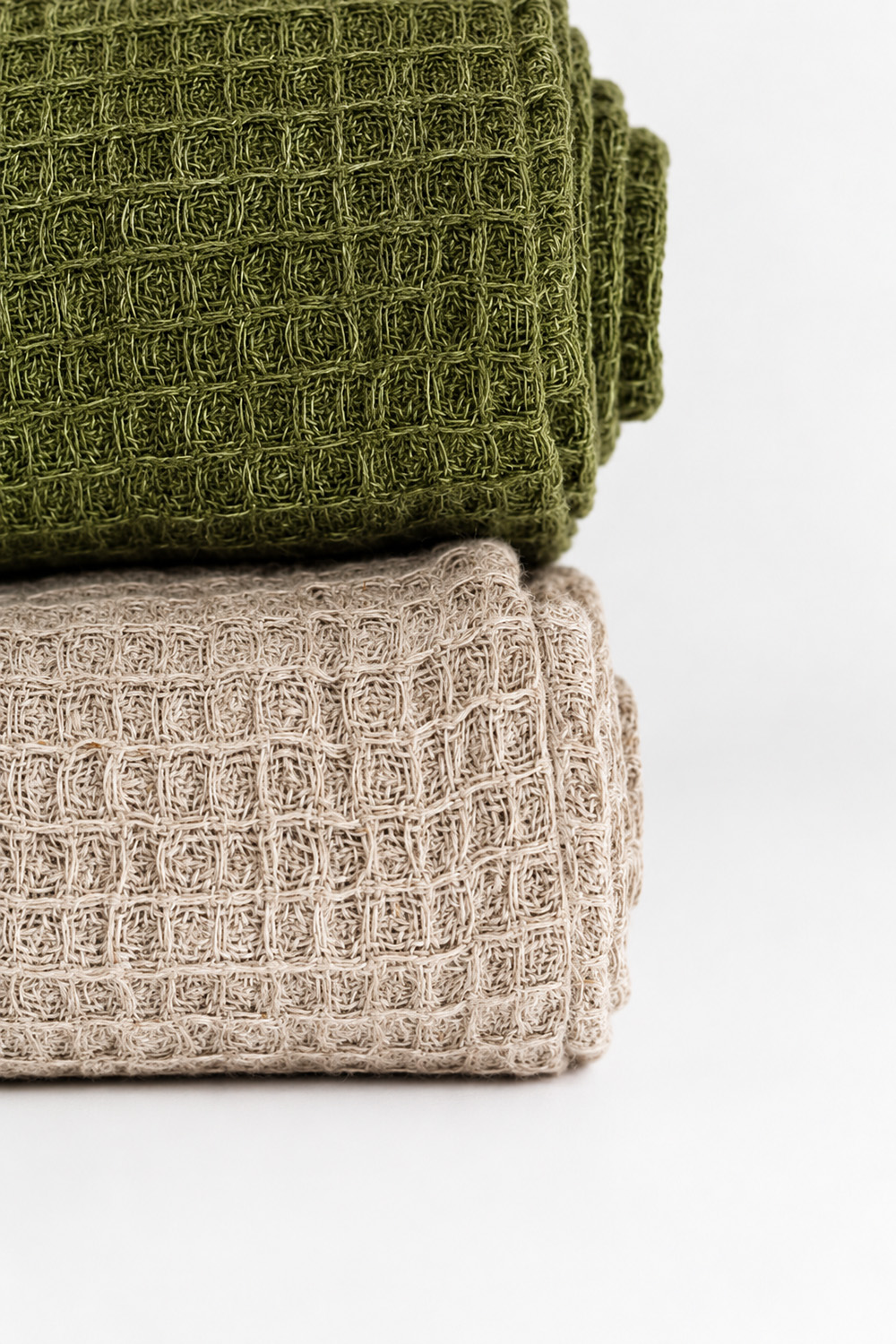 Linen Waffle Weave Bath Towels