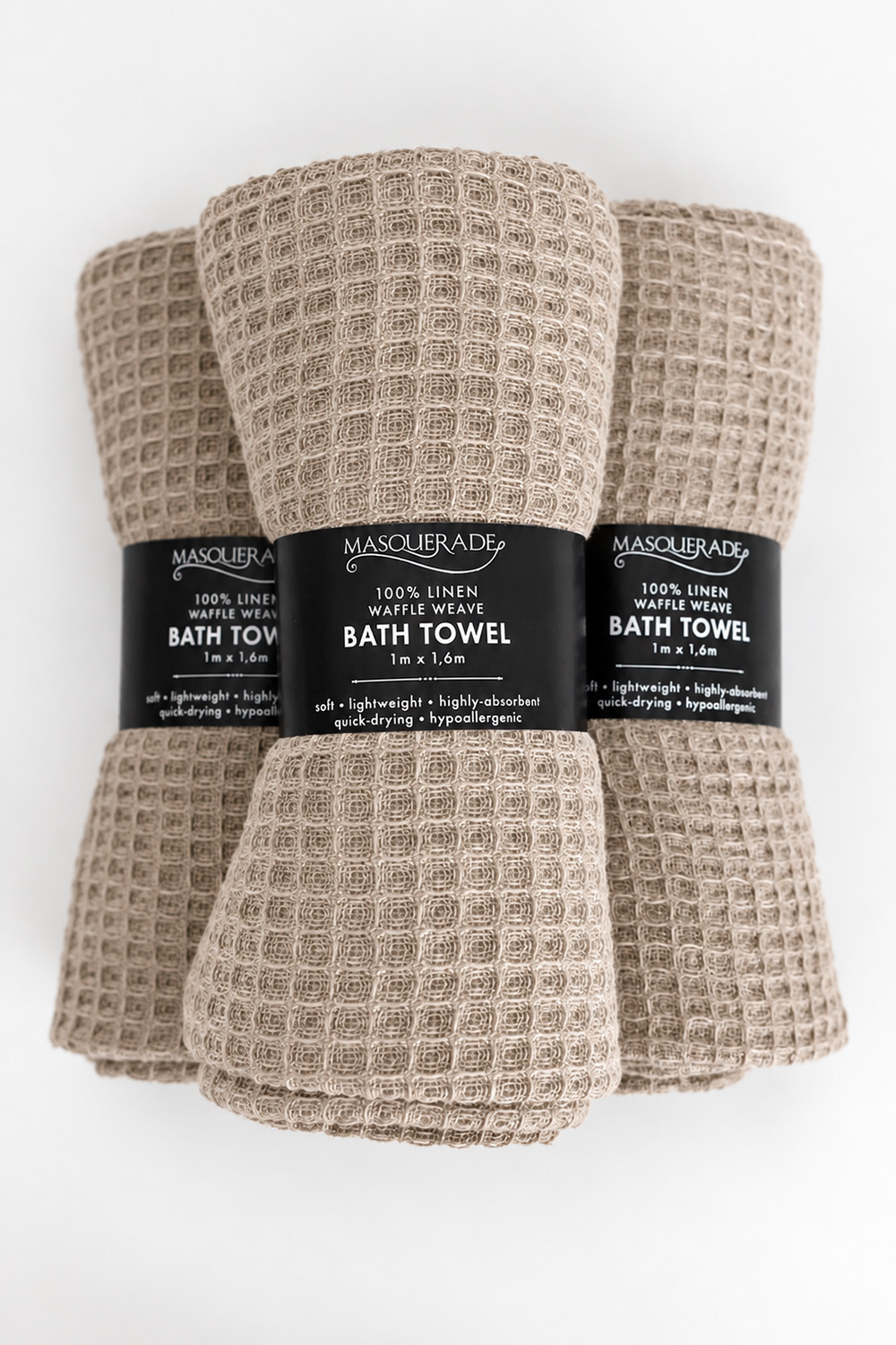 Linen Waffle Weave Bath Towels - Image 3